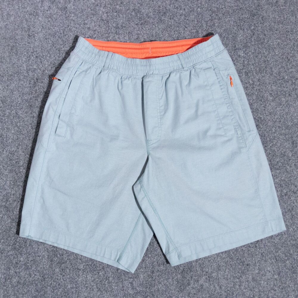 Birddogs Men's Lined Performance Cotton Stretch Shorts Medium Long Blue Gym 9"